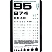 ✨ SNELLEN Pocket Eye Chart - Eye Test 6-1/2" x 3-1/2"