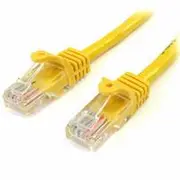 StarTech 2m Cat5e Snagless RJ45 UTP Patch Cable (M/M), Yellow - 45PAT2MYL