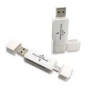 2 Pack SD Card Reader USB-C OTG USB Memory Card Reader for Micro SD TF SDXC SDHC