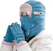 [Generic] Warm Winter Set, 5-Piece Winter Hat Set - Set with Warm Winter Hats for Outdoor Use, Simple and Fashionable Winter Accessory for Skating, Climbing, Cycling, Hiking, Running