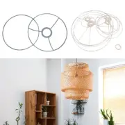 Lamp Shade Ring Frame for E27/E14 Lamp Socket Sturdy Lampshade Holder Frame