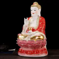 在飛比找Yahoo!奇摩拍賣優惠-佛像陶瓷居家佛像師佛 阿彌陀佛像 三寶如來佛神像釋迦摩尼佛像