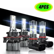 For Mazda Tribute 2008-2011 Front Light Bulbs 9008/H13 H/L + H10 Fog Lamp 4PCS