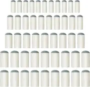 Aboat 50 Pieces 4 Sizes Pool Cue Tips Slip-On Billiard Cue Tips Replacement 9 mm 10 mm 12 mm 13 mm