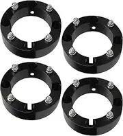 BRTEC 2inches 4x156mm ATV Wheel Spacers (50mm) Thickness for 1998-2011 Polaris Sportsman Ranger RZR with 3/8"-24 Studs 131mm Hub Bore