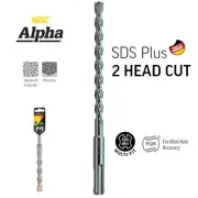 Alpha 6.0 x 160mm SDS Plus German 2 Cutter Masonry Drill Bit | Alpha SP060160G