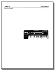 ROLAND JUNO-6 OWNER'S MANUAL - JUNO6 JUNO 6 - Keyboard - Synthesizer