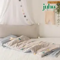 在飛比找momo購物網優惠-【韓國 Juho deco】兒童抗敏防蹣睡袋-花朵小兔(睡袋
