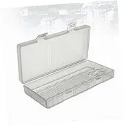 LIFKICH Box Battery Storage Box No Transparent Protective Case for Aa Batteries Compact Design with Internal Grooves to Prevent Sliding Easy to Organize and Carry