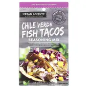 Urban Accents, Seasoning Mix, Chile Verde Fish Tacos, 0.75 oz (21 g)