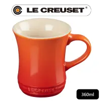 在飛比找PChome24h購物優惠-LE CREUSET-瓷器馬克杯360ml (火焰橘)