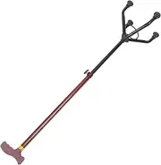 IWOWHERO Four-Legged Crutches Walking Stick Mountain Climbing Stick Portable Trekking Pole Seniors Walking Pole Climbing Wand Elderly Supplies Seniors Walking Cane Camping Supplies Plastic