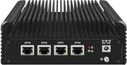 Micro Firewall Appliance, Mini PC, OPNsense, Untangle, VPN, Router PC, Intel Celeron J4125, HUNSN RJ23, AES-NI, 4 x Intel I211-AT LAN, COM, HDMI, 4 x USB, 8G RAM, 128G SSD