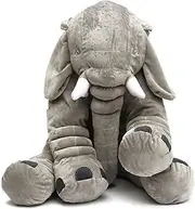 50x45cm Grey Large Elephant Plush Stuffed Pillows Cushion Gift Bedding Decor Back Cushions