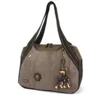 New Chala Bowling Zip Tote Large Bag Stone Gray Coin Purse DOBERMAN Dog gift
