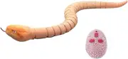 RC Realistic Snake Toy - Fast Moving Infrared Remote Control Rattlesnake, USB Ch