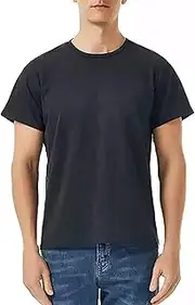 [CNPRAZ] 5G/EMF Protection O-Neck T-Shirt, Men's RF Shielding Anti-Radiation Clothing, Silver Fiber Stretchy Shirt
