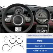 Carbon Fiber Dash Speedometer Air Vent Trim Cover For MINI Cooper R56 2007-2011