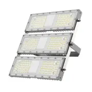 Flood Light 300W, Outdoor Lights with Dusk to Dawn Sensor, 330° Lighting An