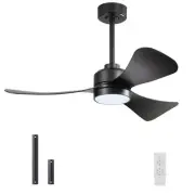 42" Ceiling Fans with Lights,3 ABS Blades Modern Ceiling Fan with Remote Cont...