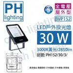 (含稅) 【中彰投照明】PHILIPS 飛利浦 BVP152  30W  LED小瓦數戶外投光燈