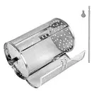 1/2pcs Rotating Grill Basket Stainless Steel Air Fryer Round Grill Basket