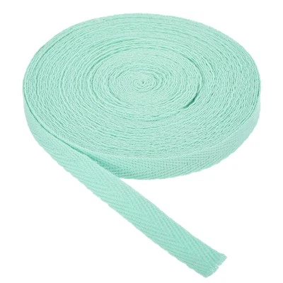 Cotton Twill Tape 3/8 Inch 10Yards Cotton Ribbon for Sewing Fresh Green
