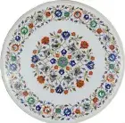 3' Marble center coffee Dining Table Top Inlay corner side malachite table