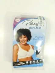 Playtex Bra Wirefree Front-Close 18 Hour Easier On Flex Back Women Comfort Strap