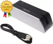 MSR X6 Swipe Card Reader Writer 3-Track USB MSRX6 Compatible W/ MSR206 MSR605X