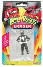 VTG POWER RANGERS MIGHTY MORPHIN Eraser ZACK NEW In Package