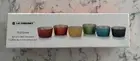 Le Creuset Rainbow Mini Ramekin Set of (6) Multicolor Stoneware 100ml 3.4oz New