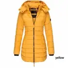 Womens Winter Long Parka Quilted Coat Hooded Ladies Warm Padded Puffer Jacket UK