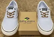 Sperry Striper II CVO Shirt Sneakers - Light Blue -New&Box - Size 7 UK6 EU39