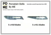 Scalpel Blades #10 x 5 and #11 x 5 Combo. Pack