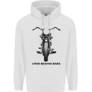 Lifer Behind Bars Motorcycle Motorbike Childrens Kids Hoodie