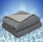 PHF Soft Cooling Blanket King Size for Hot Sleepers 108 x 90 inch Charcoal Grey