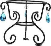 Toyvian Crystal Ball Stand: Decorative Sphere Holder Metal Gazing Ball Base Support Rack Decorative Stone Sphere Base for Home Office or Store
