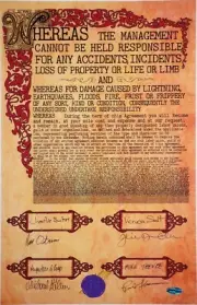 WILLY WONKA CONTRACT - AUTOGRAPHED, SIGNED BY FOUR! 11” X 17”