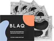 BLAQ Award Winning Eye Patches for Dark Circles, Wrinkles and Puffiness. Hydrating and Cooling with Marine Algae and Activated Charcoal, Dermatologically Tested, Vegan, Hyaluronic Acid, 5-Pairs