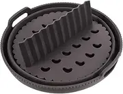 GRIRIW 1 Set Foldable Silicone Air Fryer Liner Non Stick Baking Tray and Reusable Kitchen Accessory for Easy Cleaning and Food Protection for Home Cooking