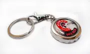 PABST BOCK GOAT Beer Can Bottle Cap Opener Key Chain / Key Ring Handmade Fab