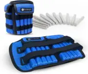 Pair Of Adjustable Ankle Weights Can Be Adjusted Easily With Metal Sticks Wei...