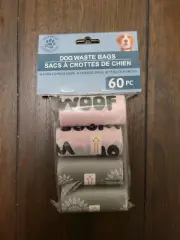 dog poop bags pet waste poopbags pick up clean up refills rolls 60 piece