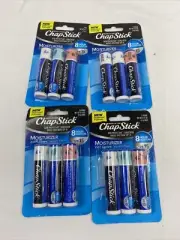 (4) Chapstick 2in1 Moisturizer Variety 3pk SPF15 Black Cherry Mint Original 12ct
