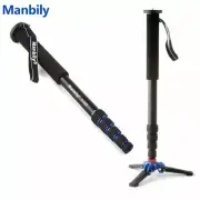 Professional Carbon Fiber Camera Monopod + Tripod Stand Base Mount for Camera