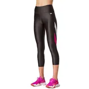 Running Bare Womens End Zone Ab Waisted 7/8 Tights