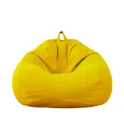 Bean Bag Chair without Filling Stuffed Giant Beanbag Sofa Bed Thick Linen Flocki