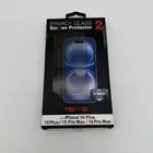 Privacy Glass Screen Protector 2-Pack For iPhone 15 Plus/15 Pro Max/14 Pro Max