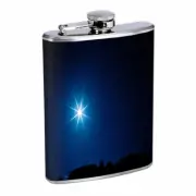 Star Polaris Em1 Flask 8oz Stainless Steel Hip Drinking Whiskey